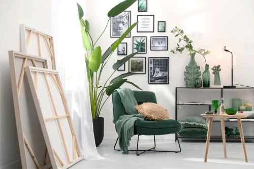 Fauteuil moderne en tissu et métal Hellin Fauteuils Fauteuil Moderne En Tissu Et Métal -Magasin De Chaises fauteuil moderne en tissu et metal 1