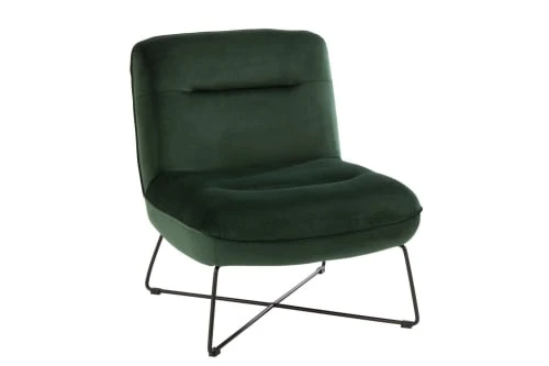 Fauteuil moderne en tissu et métal Hellin Fauteuils Fauteuil Moderne En Tissu Et Métal -Magasin De Chaises fauteuil moderne en tissu et metal