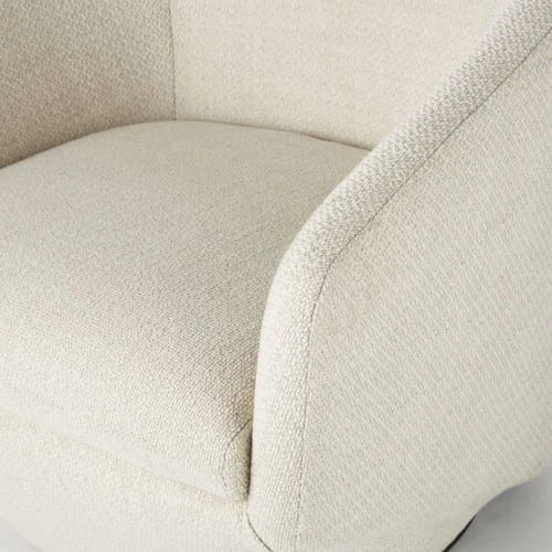 Fauteuil pivotant blanc chiné et pin Maisons Du Monde Fauteuils Fauteuil Pivotant Blanc Chiné Et Pin -Magasin De Chaises fauteuil pivotant blanc chine et pin 1000 4 17 209937 4