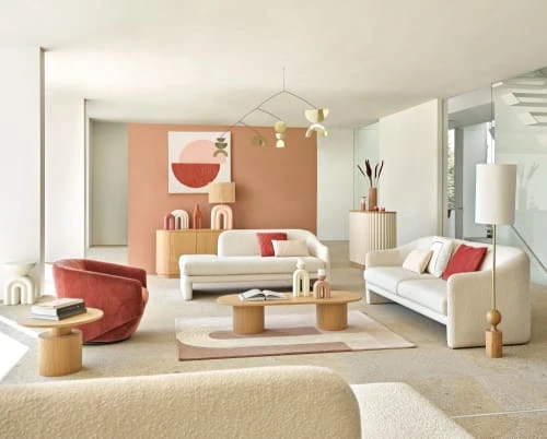 Fauteuil pivotant blanc chiné et pin Maisons Du Monde Fauteuils Fauteuil Pivotant Blanc Chiné Et Pin -Magasin De Chaises fauteuil pivotant blanc chine et pin 1000 4 17 209937 6