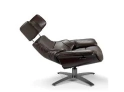 Angel Cerda Fauteuils Fauteuil Pivotant En Cuir De Vachette Avec Mécanisme Relax -Magasin De Chaises fauteuil pivotant en cuir de vachette avec mecanisme relax 2