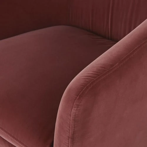 Fauteuil pivotant en velours terracotta Maisons Du Monde Fauteuils Fauteuil Pivotant En Velours Terracotta -Magasin De Chaises fauteuil pivotant en velours terracotta 1000 2 7 217143 3