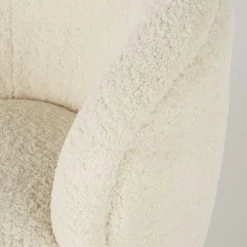 Maisons Du Monde Fauteuils Fauteuil Pivotant Imitation Fourrure écrue -Magasin De Chaises fauteuil pivotant imitation fourrure ecrue 1000 8 20 216418 3