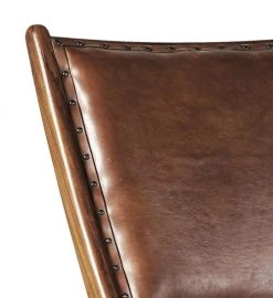 MOYCOR Fauteuils Fauteuil Pliant En Cuir Marron -Magasin De Chaises fauteuil pliant en cuir marron 2