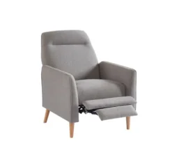 Baita Fauteuils Fauteuil Relax En Tissu 1 Place Gris