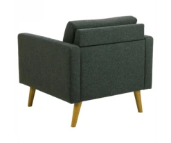 Meubles & Design Fauteuils Fauteuil Scandinave En Tissu Pieds Bois -Magasin De Chaises fauteuil scandinave en tissu pieds bois 3