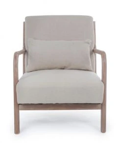 Mathi Design Fauteuils Fauteuil Scandinave Tissu Crème -Magasin De Chaises fauteuil scandinave tissu creme 1