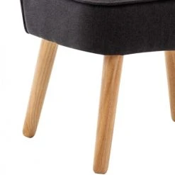 Moloo Fauteuils Fauteuil Scandinave Tissu Gris Pieds Bois -Magasin De Chaises fauteuil scandinave tissu gris pieds bois 11