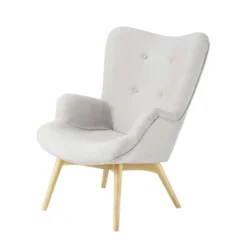 Maisons Du Monde Fauteuils Fauteuil Style Scandinave Gris Clair