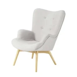 Maisons Du Monde Fauteuils Fauteuil à Bouclettes Blanches 4 Maisons Du Monde Fauteuils Fauteuil à Bouclettes Blanches -Magasin De Chaises fauteuil style scandinave gris clair iceberg 1000 15 35 138820 1