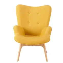 Maisons Du Monde Fauteuils Fauteuil Style Scandinave Jaune -Magasin De Chaises fauteuil style scandinave jaune 1000 3 40 138825 9