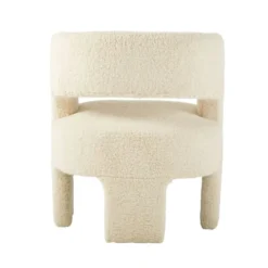 Maisons Du Monde Fauteuils Fauteuil Tripode à Bouclettes Blanches 3 Maisons Du Monde Fauteuils Fauteuil Tripode à Bouclettes Blanches -Magasin De Chaises fauteuil tripode a bouclettes blanches 1000 16 29 209949 3