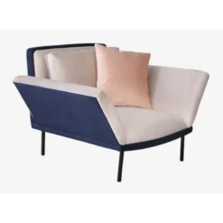 Artecosy Fauteuils Fauteuil Velours Et Métal Noir Beige -Magasin De Chaises fauteuil velours et metal noir beige 2