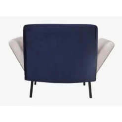 Artecosy Fauteuils Fauteuil Velours Et Métal Noir Beige -Magasin De Chaises fauteuil velours et metal noir beige 3