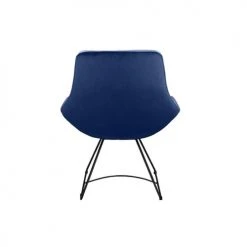 Artecosy Fauteuils Fauteuil Velours Et Métal Noir Bleu 4 Artecosy Fauteuils Fauteuil Velours Et Métal Noir Bleu -Magasin De Chaises fauteuil velours et metal noir bleu 4