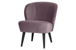 Woood Fauteuils Fauteuil Velours Lila -Magasin De Chaises fauteuil velours lila 2