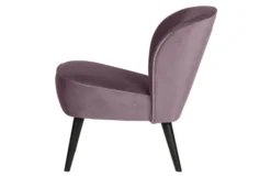 Woood Fauteuils Fauteuil Velours Lila -Magasin De Chaises fauteuil velours lila 3