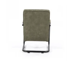 Meubles & Design Fauteuils Fauteuil Vintage Accoudoirs Métal En Simili Vert -Magasin De Chaises fauteuil vintage accoudoirs metal en simili vert 4