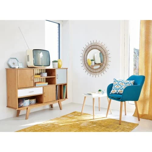 Fauteuil vintage bleu Maisons Du Monde Assises Fauteuil Vintage Bleu -Magasin De Chaises fauteuil vintage bleu 1000 13 24 165746 6