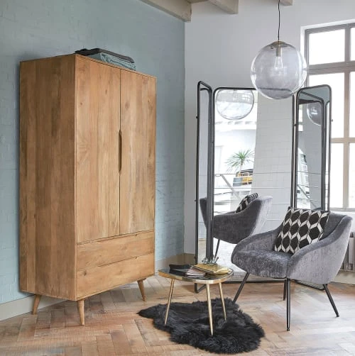 Maisons Du Monde Fauteuils Fauteuil Vintage En Velours Gris Et Métal 6 Maisons Du Monde Fauteuils Fauteuil Vintage En Velours Gris Et Métal – Image 6