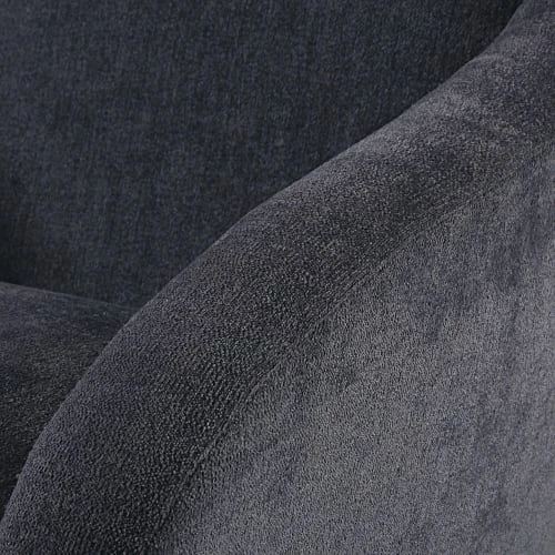 Maisons Du Monde Fauteuils Fauteuil Vintage En Velours Gris Et Métal 3 Maisons Du Monde Fauteuils Fauteuil Vintage En Velours Gris Et Métal – Image 3