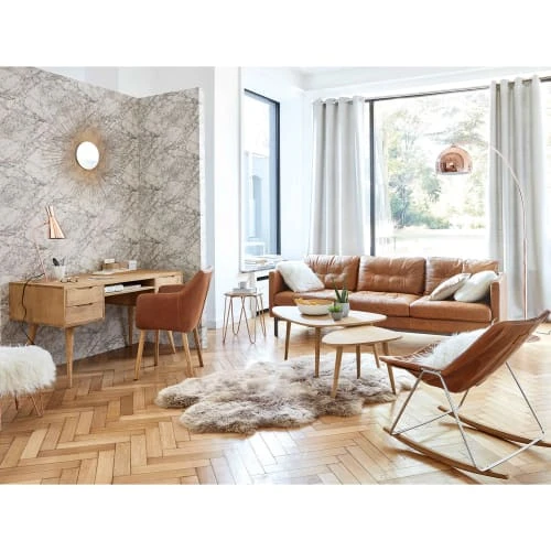 Maisons Du Monde Assises Fauteuil Vintage Marron 5 Maisons Du Monde Assises Fauteuil Vintage Marron – Image 5