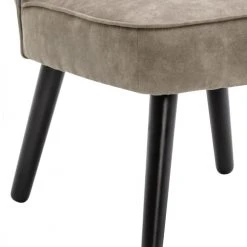 Moloo Fauteuils Fauteuil Vintage Marron Clair Pieds Bois Noir(x2) -Magasin De Chaises fauteuil vintage marron clair pieds bois noir x2 5