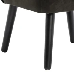 Moloo Fauteuils Fauteuil Vintage Marron Foncé Pieds Bois Noir -Magasin De Chaises fauteuil vintage marron fonce pieds bois noir 5