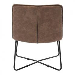 Moloo Fauteuils Fauteuil Vintage Marron Pieds Métal Noir(x2) -Magasin De Chaises fauteuil vintage marron pieds metal noir x2 2