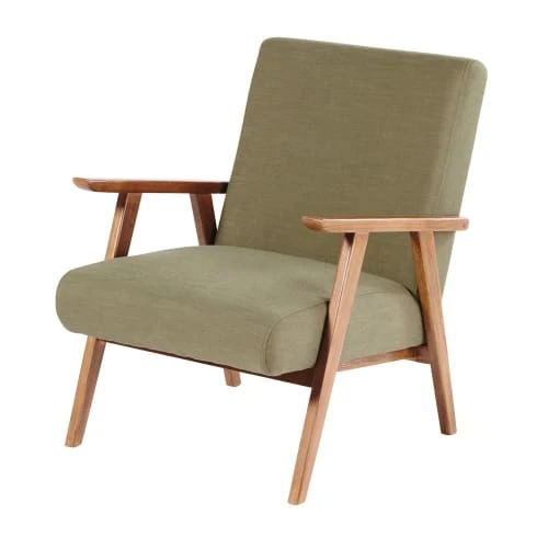 Fauteuil vintage vert kaki Maisons Du Monde Fauteuils Fauteuil Vintage Vert Kaki -Magasin De Chaises fauteuil vintage vert kaki 1000 4 9 176022 1