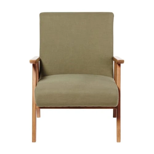 Fauteuil vintage vert kaki Maisons Du Monde Fauteuils Fauteuil Vintage Vert Kaki -Magasin De Chaises fauteuil vintage vert kaki 1000 4 9 176022 2
