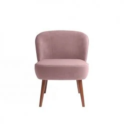 Potiron Paris Fauteuils Petit Fauteuil De Salon En Velours Rose Vintage