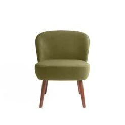 Potiron Paris Fauteuils Petit Fauteuil De Salon, Blanc Effet Laine Bouclée 5 Potiron Paris Fauteuils Petit Fauteuil De Salon, Blanc Effet Laine Bouclée -Magasin De Chaises petit fauteuil de salon en velours vert kaki
