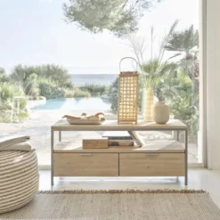 Maisons Du Monde Poufs Pouf à Billes En Jute Et Coton à Spirales Blanches -Magasin De Chaises pouf a billes en jute et coton a spirales blanches 1000 7 0 210535 4