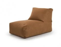 Sitting Point Poufs Pouf Aspect Cuir Surpiqué Coloris Caramel 65x100x65