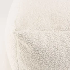 MACABANE Poufs Pouf Carré 53x53cm Tissu Bouclette Blanc 2 MACABANE Poufs Pouf Carré 53x53cm Tissu Bouclette Blanc -Magasin De Chaises pouf carre 53x53cm tissu bouclette blanc 2