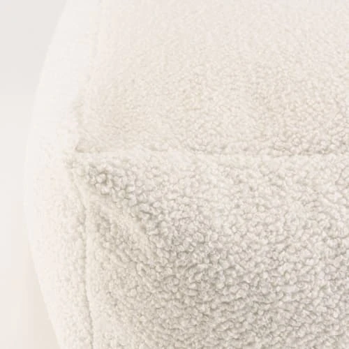 Pouf carré 53x53cm tissu bouclette blanc MACABANE Poufs Pouf Carré 53x53cm Tissu Bouclette Blanc -Magasin De Chaises pouf carre 53x53cm tissu bouclette blanc 2