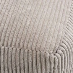 MACABANE Poufs Pouf Carré En Tissu Velours Cotelé Gris Perle -Magasin De Chaises pouf carre en tissu velours cotele gris perle 5