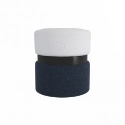 Potiron Paris Poufs Pouf Contemporain, Bicolore Rouge 5 Potiron Paris Poufs Pouf Contemporain, Bicolore Rouge -Magasin De Chaises pouf contemporain bicolore bleu et metal noir