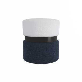 Pouf contemporain, bicolore rouge Potiron Paris Poufs Pouf Contemporain, Bicolore Rouge -Magasin De Chaises pouf contemporain bicolore bleu et metal noir