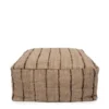 Bazar Bizar Poufs Pouf En Coton Beige Et Noir