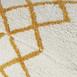 Maisons Du Monde Poufs Pouf En Coton Jaune Et Blanc -Magasin De Chaises pouf en coton jaune et blanc 1000 9 10 222845 3