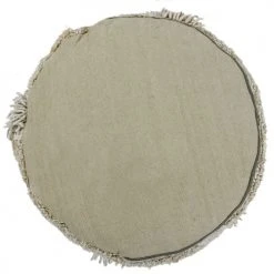 Lorena Canals Poufs Pouf En Coton Marron Ø30x50 -Magasin De Chaises pouf en coton marron oe30x50 4