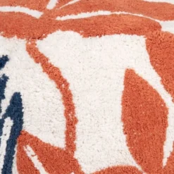 Maisons Du Monde Poufs Pouf En Coton Motif Végétal Blanc, Bleu, Vert Et Orange -Magasin De Chaises pouf en coton motif vegetal blanc bleu vert et orange 1000 16 36 226643 2