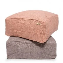 Bazar Bizar Poufs Pouf En Coton Rose -Magasin De Chaises pouf en coton rose 2
