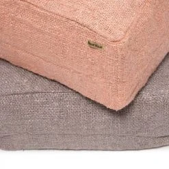 Bazar Bizar Poufs Pouf En Coton Rose -Magasin De Chaises pouf en coton rose 3