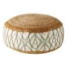 Maisons Du Monde Poufs Pouf En Jute Et Coton Motifs Graphiques