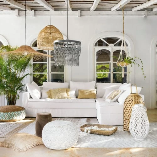 Pouf en jute et coton motifs graphiques Maisons Du Monde Poufs Pouf En Jute Et Coton Motifs Graphiques -Magasin De Chaises pouf en jute et coton motifs graphiques 1000 12 39 177815 6