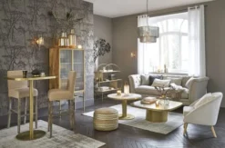 Maisons Du Monde Poufs Pouf En Jute Imprimé Doré -Magasin De Chaises pouf en jute imprime dore 1000 5 32 177808 11