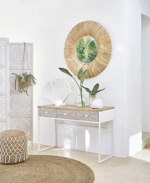 Pouf en jute tressé et corde en coton écru Maisons Du Monde Poufs Pouf En Jute Tressé Et Corde En Coton écru -Magasin De Chaises pouf en jute tresse et corde en coton ecru 1000 3 1 200450 3